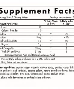 Children's Vitamins Nordic Naturals Omega 3 Gummy Worms 30ct
