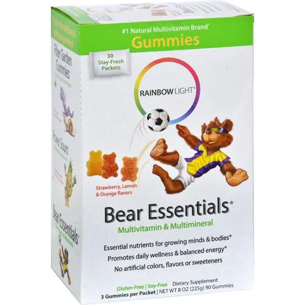 Rainbow Light Bear Essential Multivitamin & Mineral Gummy 30 Children's Vitamins