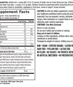 Garden Of Life Raw Organic Fiber 268g Digestive Support & Probiotics