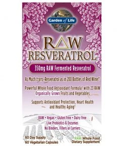Garden Of Life Raw Resveratrol 350mg 60VC Antioxidants