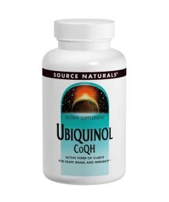 Source Naturals Ubiquinol CoQH 100mg 60SG Brain Health