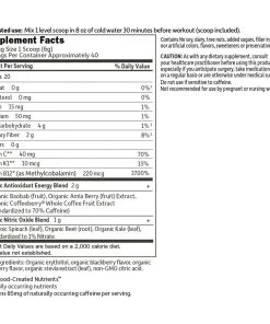 Pre-Workout Garden Of Life Sport Organic Plant Based Energy + Focus 40 Servings