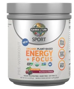Pre-Workout Garden Of Life Sport Organic Plant Based Energy + Focus 40 Servings