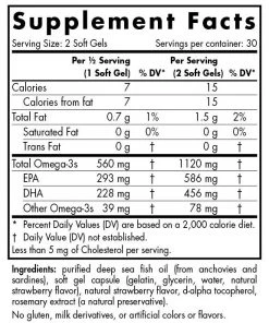Essential Fatty Acids Nordic Naturals Ultimate Omega 2x 1120mg 60 Mini Soft Gels