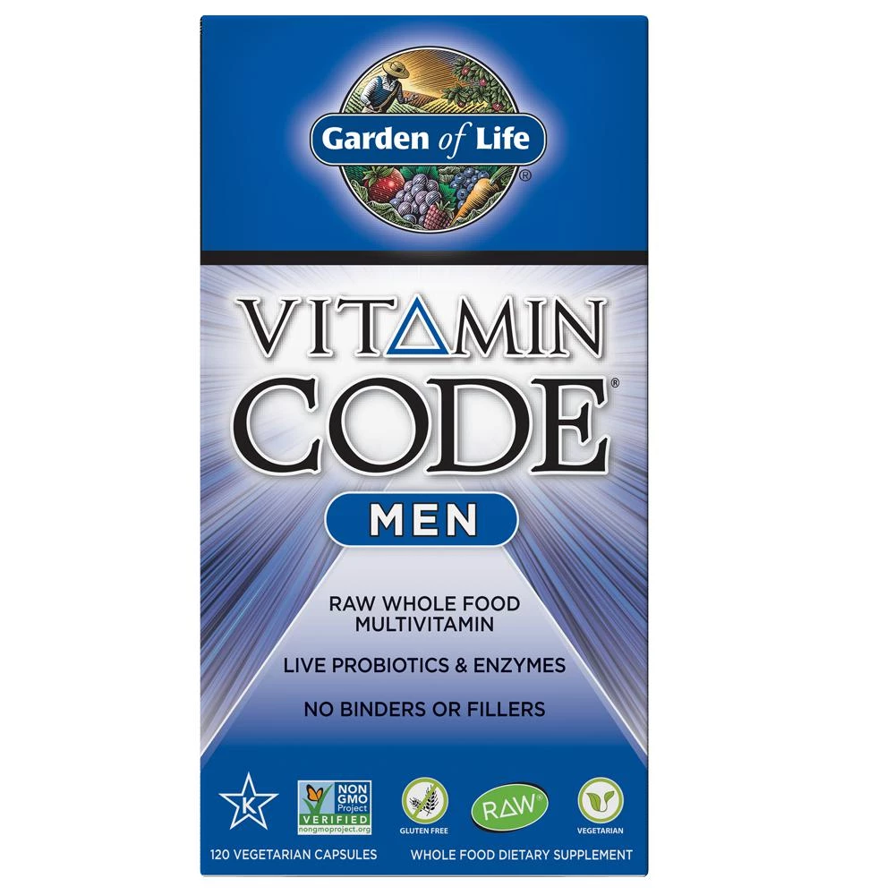 Men's Health Garden Of Life Vitamin Code Men's Multivitamin 120VC