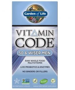Garden Of Life Vitamin Code Men's 50 & Wiser Multivitamin 120VC Men's Health