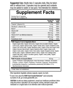 Vitamins Garden Of Life Vitamin Code Raw B Complex 60VC