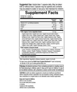 Garden Of Life Vitamin Code Raw Iron 30VC Minerals