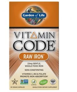 Garden Of Life Vitamin Code Raw Iron 30VC Minerals