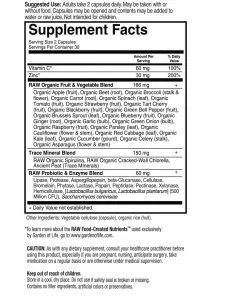 Garden Of Life Vitamin Code Raw Zinc 60VC