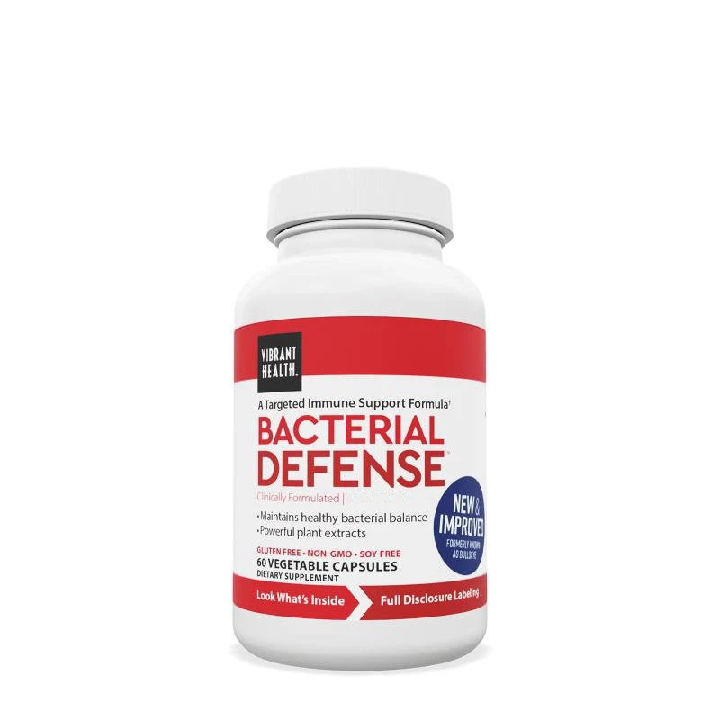 Vibrant Health Bacterial Defense 60c Immune Support
