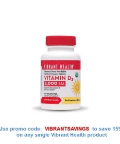 Vibrant Health Vitamin D 2000iu 100T (Organic Tabs) Vitamins