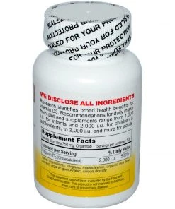 Vibrant Health Vitamin D 2000iu 100T (Organic Tabs) Vitamins