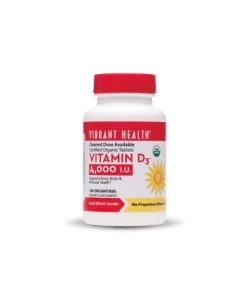 Vibrant Health Vitamin D 4000iu 100T (Organic Tabs)