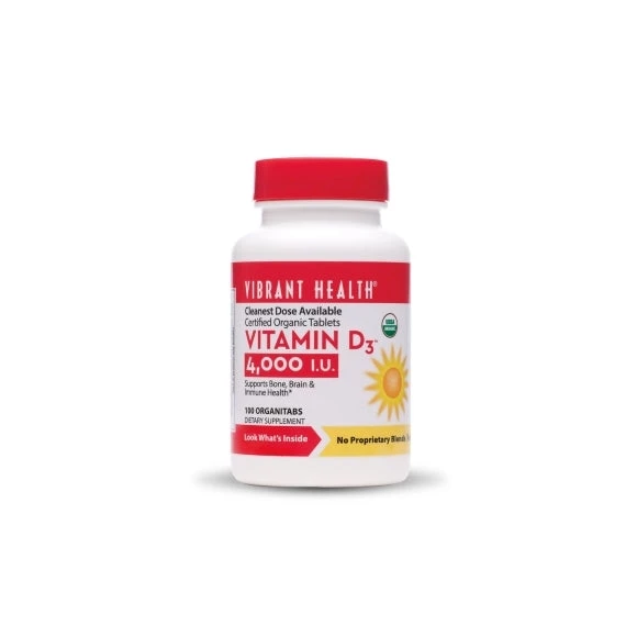 Vibrant Health Vitamin D 4000iu 100T (Organic Tabs)