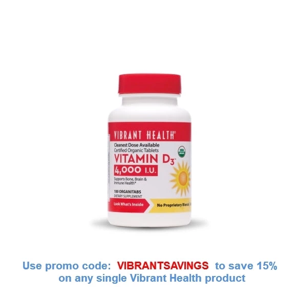 Vibrant Health Vitamin D 4000iu 100T (Organic Tabs)