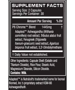 Testosterone Support Cellucor P6 Chrome 60C