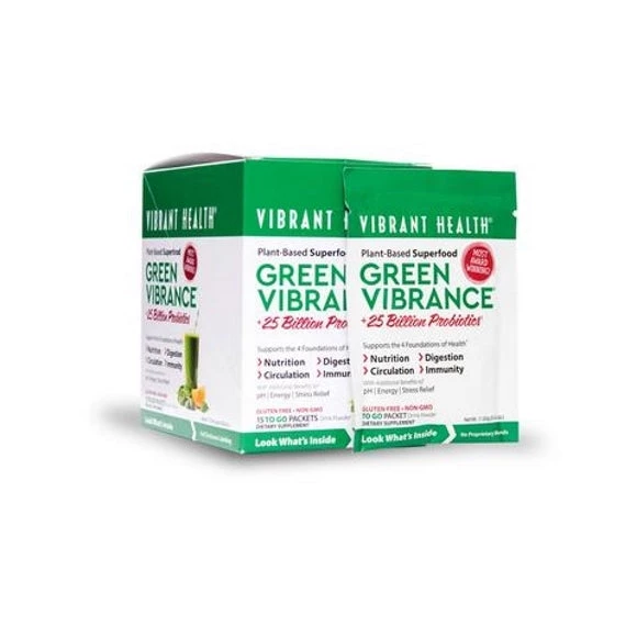 Vibrant Health Green Vibrance 15 Packets Greens & Reds