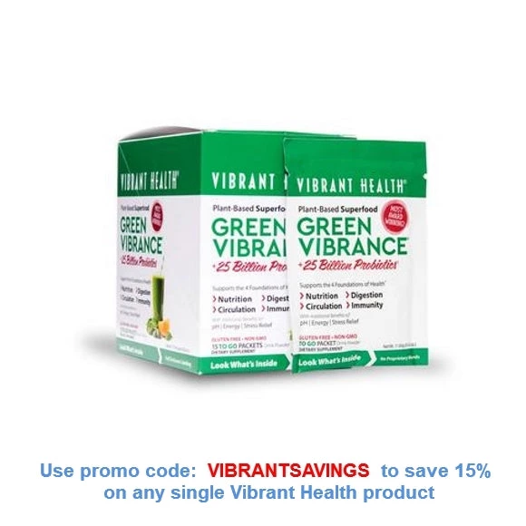 Vibrant Health Green Vibrance 15 Packets Greens & Reds