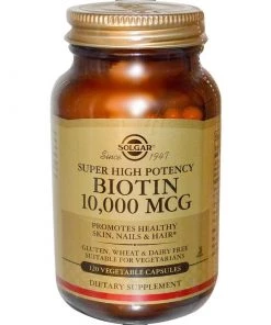 Solgar Biotin 10,000 Mcg 120vc Hair Skin & Nails