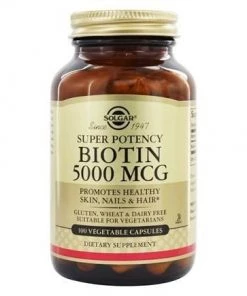 Solgar Biotin 5000mcg 100vc Hair Skin & Nails