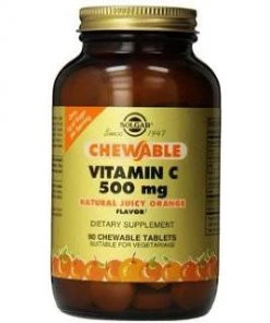 Solgar Vitamin C 500mg 90 Chewable Tablets Antioxidants
