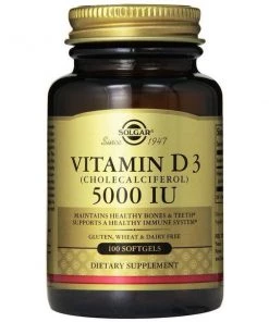 Vitamins Solgar Vitamin D3 5000iu 100sg