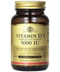 Solgar Vitamin D3 5000iu 120vc Vitamins
